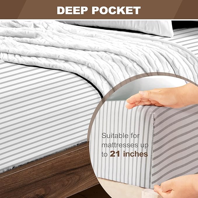 FreshCulture Queen Fitted Sheet Only - Image 4