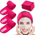 Whaline Spa Facial Headband 4 Packs Head Wrap Terry Cloth Headband Adjustable by Whaline