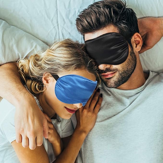 BBTO 8 Pcs Sleep Mask, Silk Eye Mask - Image 7