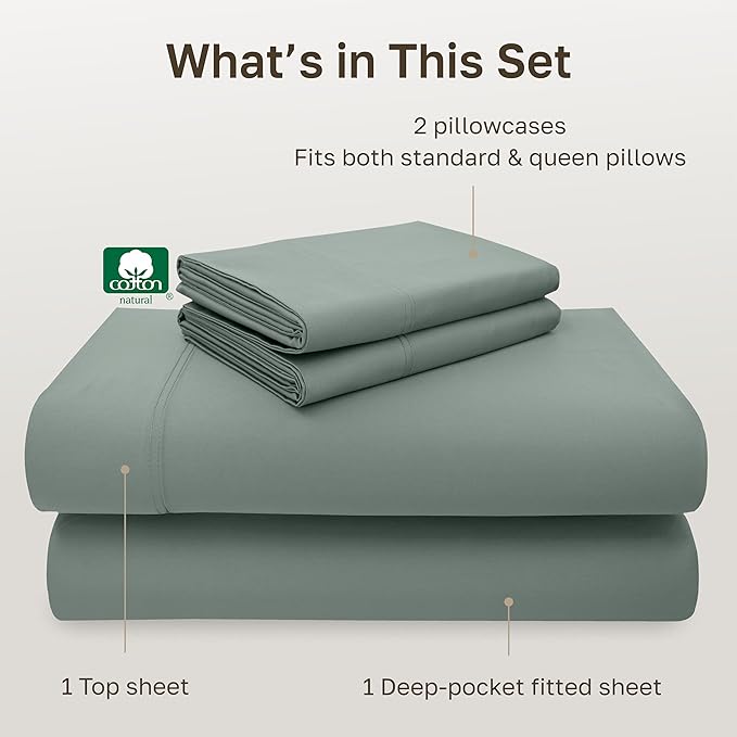 CALIFORNIA DESIGN DEN 5-Star Hotel 600 Thread Count 100% Cotton, Soft & Smooth - Image 4