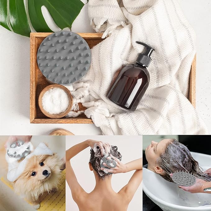 Scalp Massager Shampoo Brush, Wet & Dry Manual Scalp Care Head Scrubber Hair - Image 6