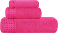 GLAMBURG Ultra Soft 3 Pack Cotton Towel Set, Contains a Bath Towel 28x55 inch by GLAMBURG