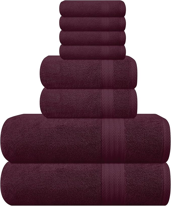 GLAMBURG Ultra Soft 8-Piece Towel Set by GLAMBURG