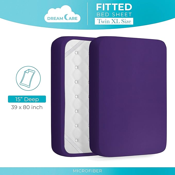 DREAMCARE Twin XL Fitted Sheet - Image 4