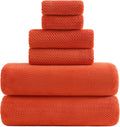 YTYC 29x59 Inch Bath Towels Set of 6 Large, Super Soft Lint Free Lightweight by YTYCTowels