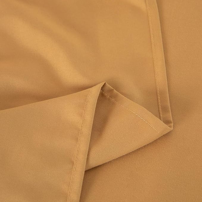 King Flat Sheet Only， 108x102Inch Light Brown - Image 6