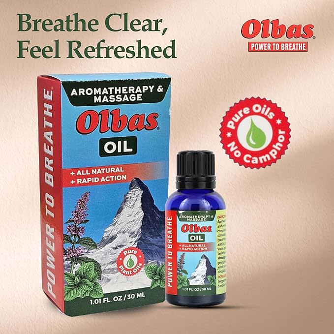 Olbas Massage and Aromatherapy Oil, 1.01 Fl Oz, body massage oil, Swiss Herbal - Image 7