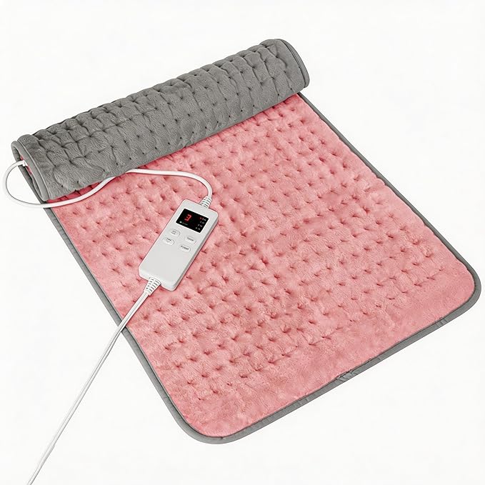 Pink Heating Pad for Gifts Soothing Heat Therapy for Women & Men, Perfect - Image 9