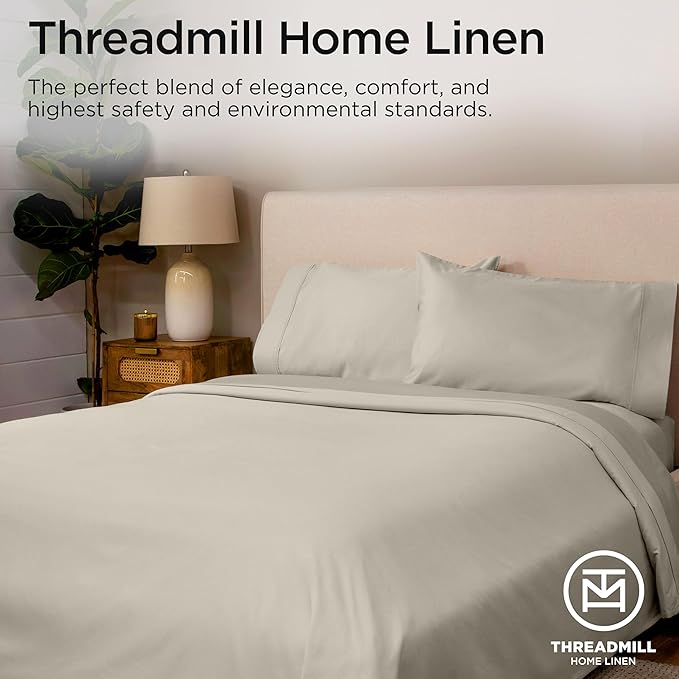 Threadmill Sheets for Twin Mattress | 800 Thread Count Twin Bed Sheets Set - Image 7