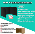 22-Pack Desk Dividers for Students - Durable & Waterproof Plastic Study Carrel Divider, Classroom Folders Teacher Supplies, Easy-to-Clean Plastic Privacy Shield Folder Boards for Student Desks, Black