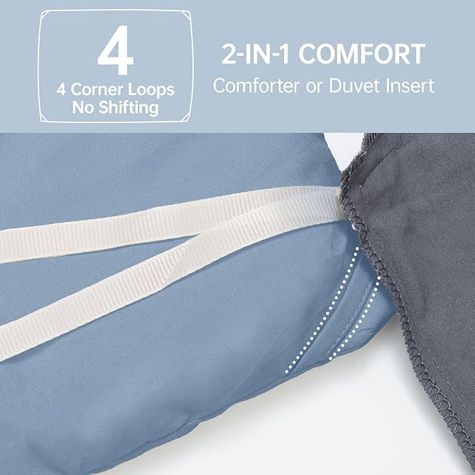 MUXHOMO King Size Comforter Set, All Season Ultra Soft Down Alternative Bedding - Image 6