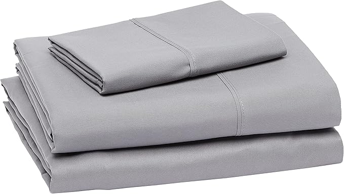 Amazon Basics Lightweight Super Soft Easy Care Wrinkle-Free Breathable Brushed - Image 2