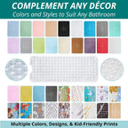 ENKOSI Bath Mat – 40 x 16 Inch Extra Long Non Slip Bathtub Mat – Anti Slip Clear Shower Mat with Suction Cups and Drain Holes – Bathroom Mat for Bath Tub and Smooth Shower Floors (40x16 Clear)