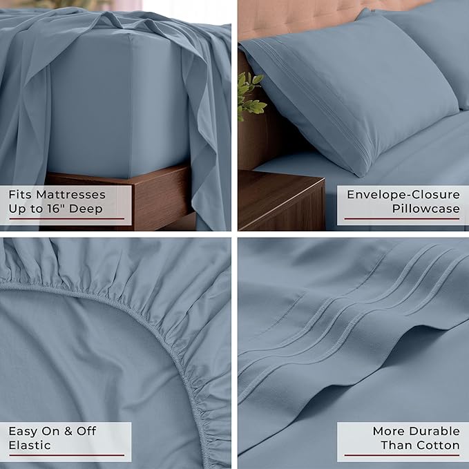 Mellanni California King Sheets Set - Image 5