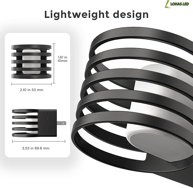L LOHAS LED Night Light, 2 Pack 3CCT Night Lights Plug into Wall, - Image 5