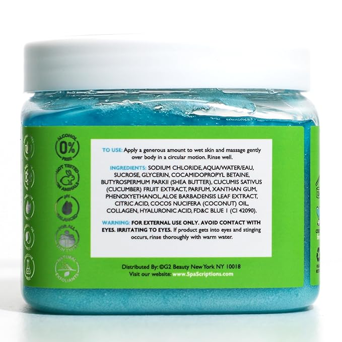 SpaScriptions Cucumber Sugar Scrub - Image 2