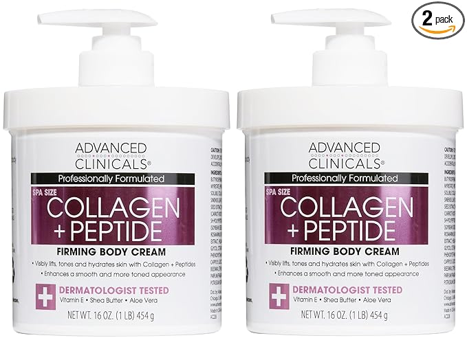 Advanced Clinicals Collagen Peptides Body Lotion & Face Moisturizer | Peptide by AdvancedClinicals