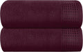 GLAMBURG 100% Cotton Oversized 2 Pack Bath Sheets 35x70, Ultra Soft Highly by GLAMBURG