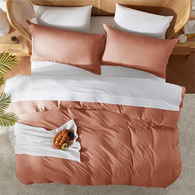 Nestl Rust Duvet Cover Queen Size - Image 5