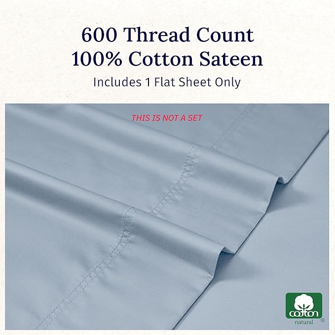 California Design Den Queen Size Flat Sheet Only - Image 5