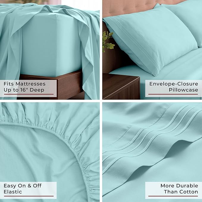 Mellanni California King Sheets Set - Image 5