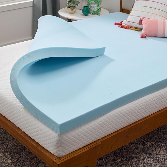 Linenspa Memory Foam Mattress Topper, Queen Size by Linenspa