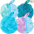 BCKENEY Bath Loofah Shower Sponge Body Back Scrubber Soft Mesh Shower Puffs by BCKENEY