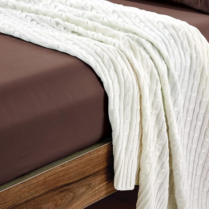 FreshCulture King Fitted Sheets, Bulk Pack of 6, Deep Pocket, Soft Microfiber - Image 5