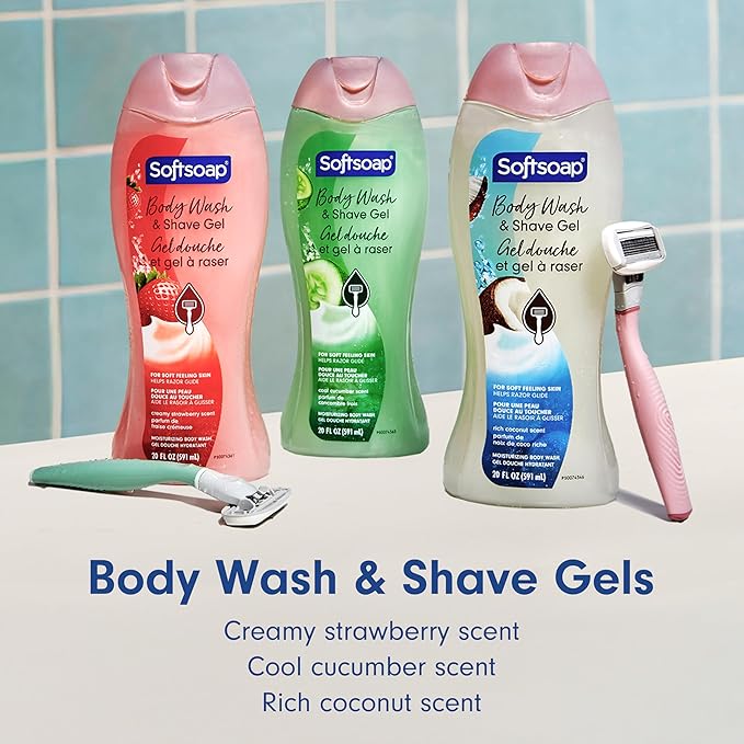 Softsoap Moisturizing Body Wash and Shave Gel, Helps Razor Glide, Creamy - Image 9