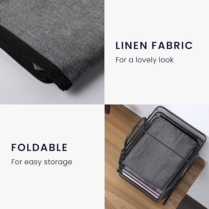 kwmobile Dust Cover for 31-32" Monitor - Linen Monitor Display Protector - Protect Your Computer Screen - Black