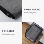 kwmobile Dust Cover for 31-32" Monitor - Linen Monitor Display Protector - Protect Your Computer Screen - Black