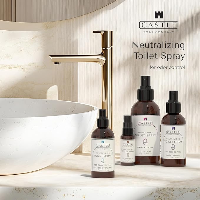 Castle Flush Therapy Neutralizing Toilet Spray | Odor Control: Mist Over the - Image 2