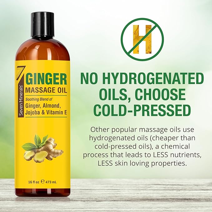 Seven Minerals Ginger Massage Oil - Image 3