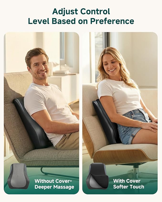 Snailax Shiatsu Back Massager for Back Pain Deep Tissue, Lower Back Neck - Image 4