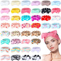 Yinder 40 Pack Bow Spa Headband Coral Fleece Makeup Headband Soft Face Wash by Yinder
