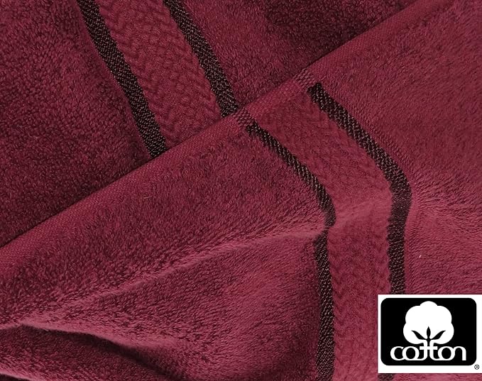 Cotton Craft Ultra Soft 4 Pack Oversized Extra Large Bath Towels 30x54 Burgundy - Image 6
