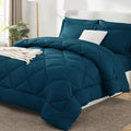 CozyLux King Size Comforter Set Lyons Blue by CozyLux