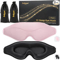 BeHoomi Sleep Mask, 2 Packs Premium Eye Mask by BeHoomi