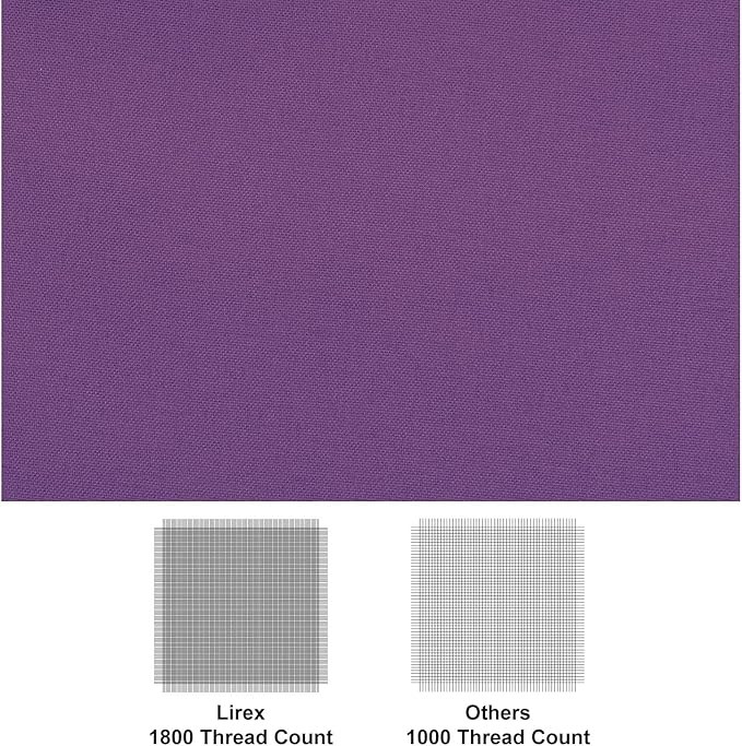 Lirex Purple Flat Sheet Twin, Ultra Soft & Breathable Brushed 1800 Microfiber - Image 2