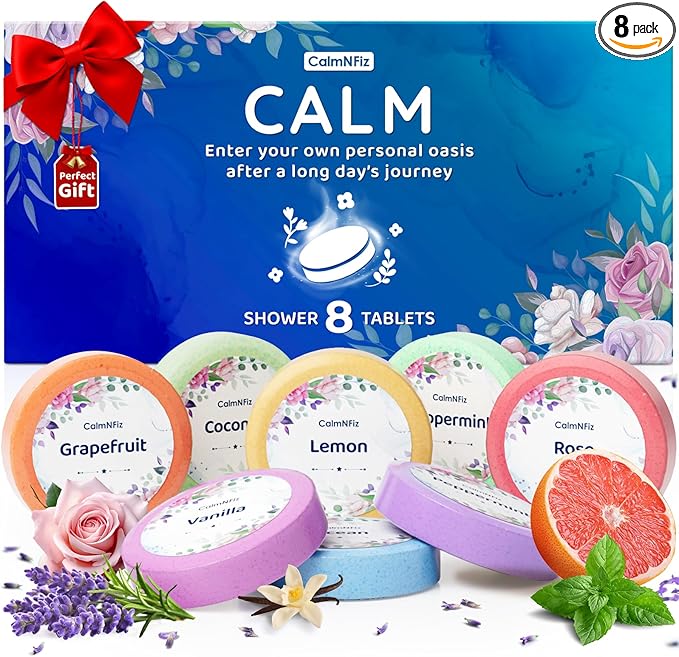CalmNFiz Shower Steamers Aromatherapy 8 Pack – Gifts by CalmNFiz