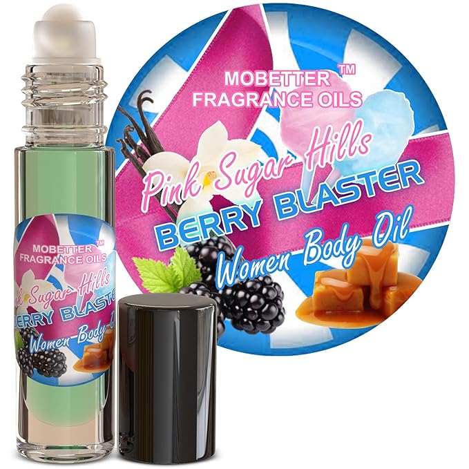 MOBETTER FRAGRANCE OILS Pink Sugar Berry Blaster Women Perfume Body Oil 1/3 oz by MOBETTERFRAGRANCEOILS