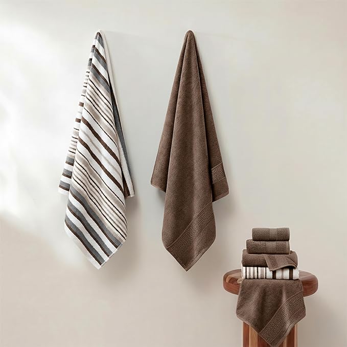 Modern Threads Pax 6-Piece Reversible Yarn Dyed Jacquard Towel Set - Image 2