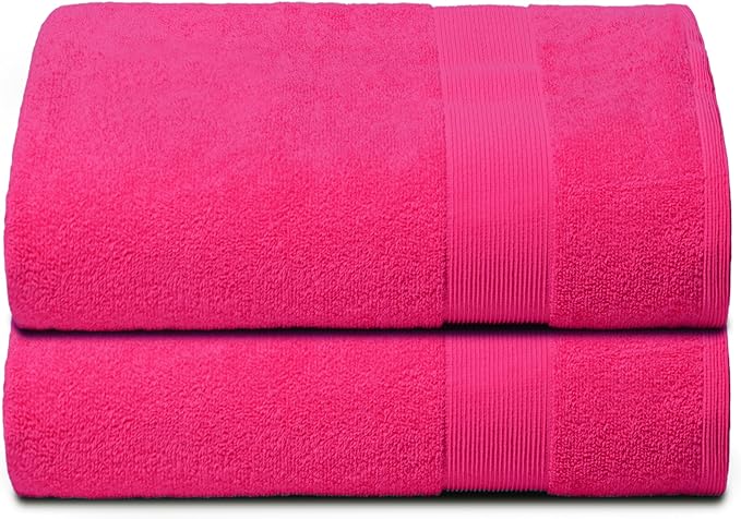 Belizzi Home Premium Cotton Oversized 2 Pack Bath Sheet 35x70-100% Pure Cotton by Unknown