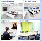 BLANEDUO, 2 Pack Stackable Conference Room Chairs with Paddle Folding Office Chair Foldable Desk Chair Mesh Back and Arms for Conference Meeting Guest Reception Home Office Training Room Chair