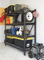 Ironton 4-Tier Industrial Steel Shelving Unit, 8,000-Pound Load Capacity, Garage Storage Rack, 77" W x 24" D x 72" H