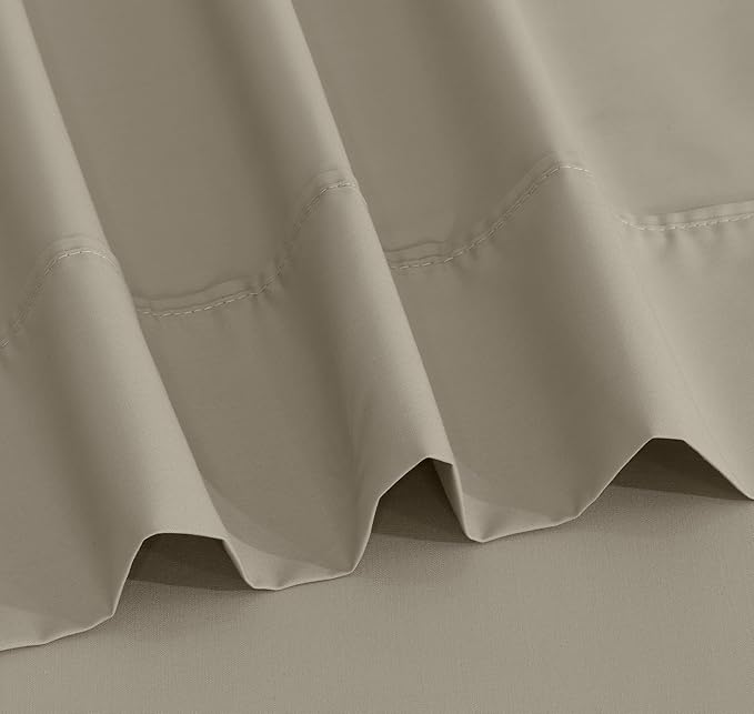 RUVANTI 100% Cotton Sheets – Twin Size Percale Bedding, Cooling & Breathable - Image 8