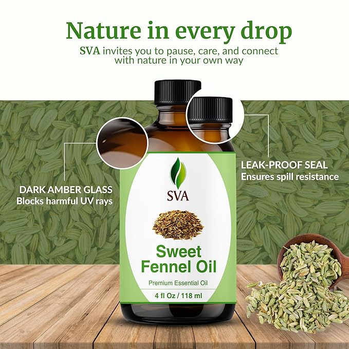 SVA Sweet Fennel Essential Oil – 4 Fl Oz – 100% Natural Fennel Oil - Image 7