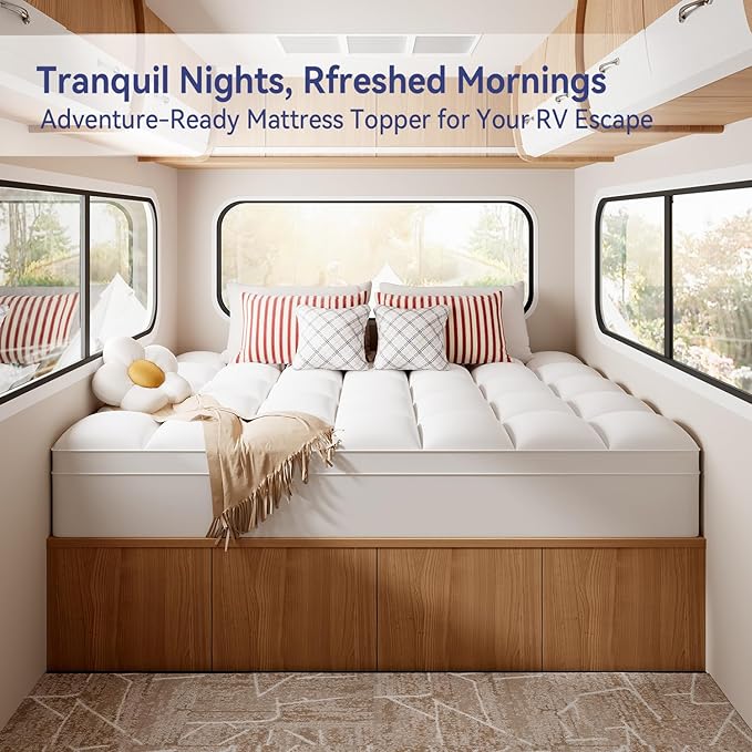 ELEMUSE RV King Mattress Topper - Image 2