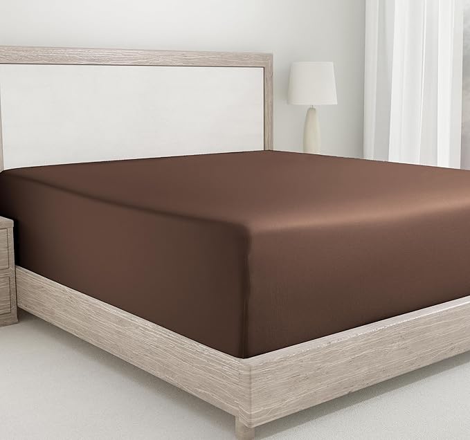 California Design Den 100% Cotton Fitted Sheet Full Only, 400 Thread Count by CaliforniaDesignDen