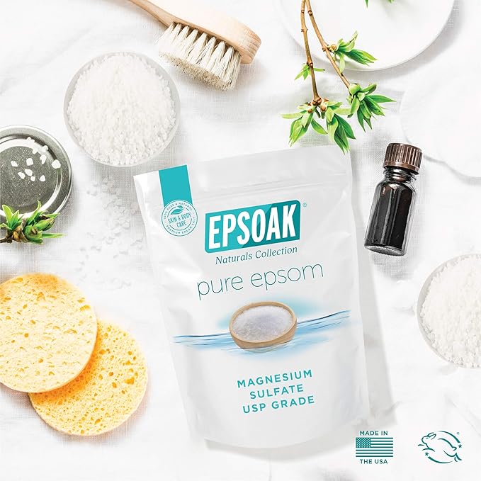 Epsoak Epsom Salt 19 lb. Magnesium Sulfate USP. Resealable Epsom Salt Bag - Image 4